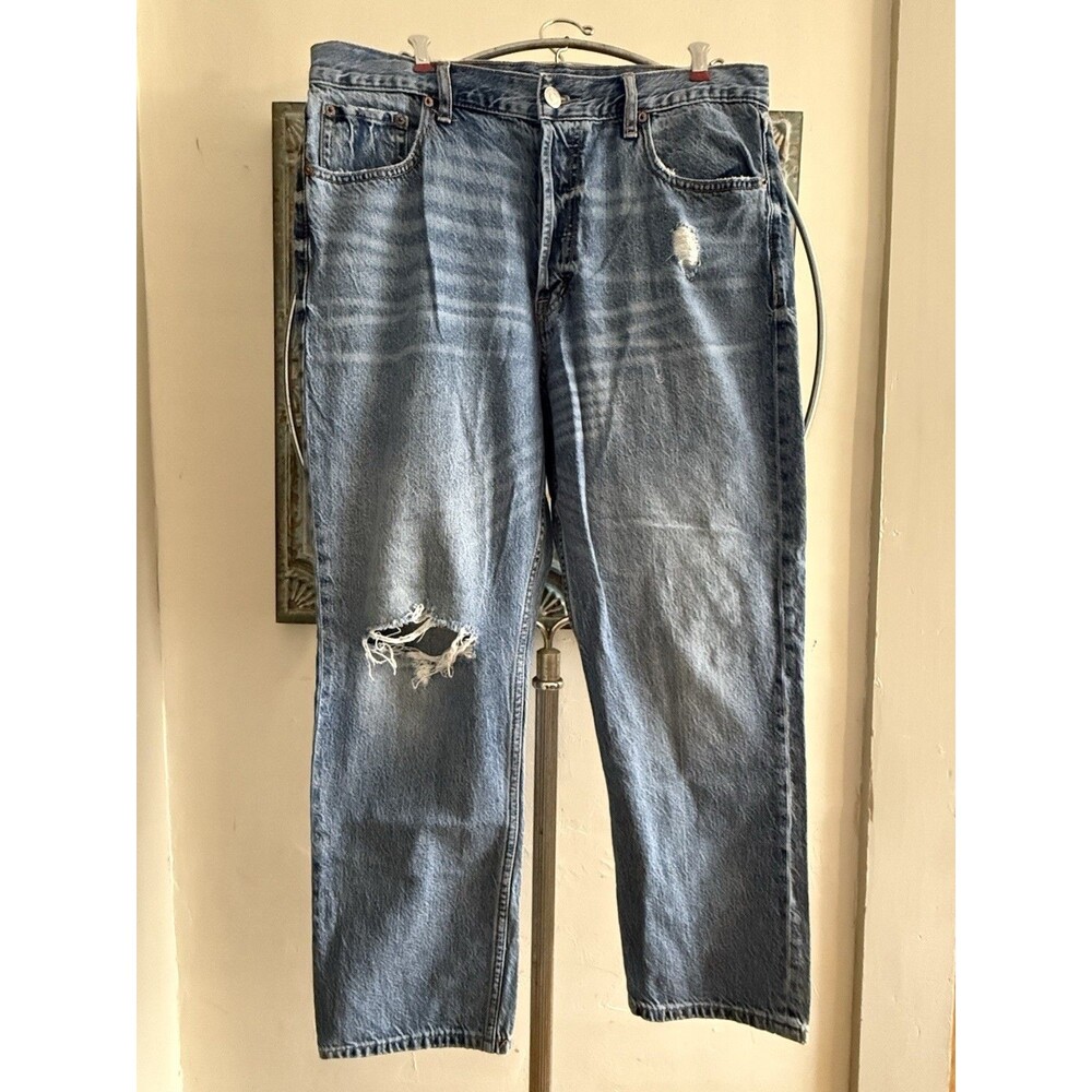 Aeropostale Woman’s Button Fly Jeans 90s Super High Rise Straight Sz 14
